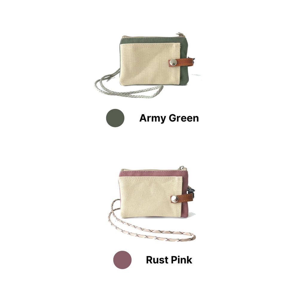 Two Tone Card Pouch | 8 Colours Available