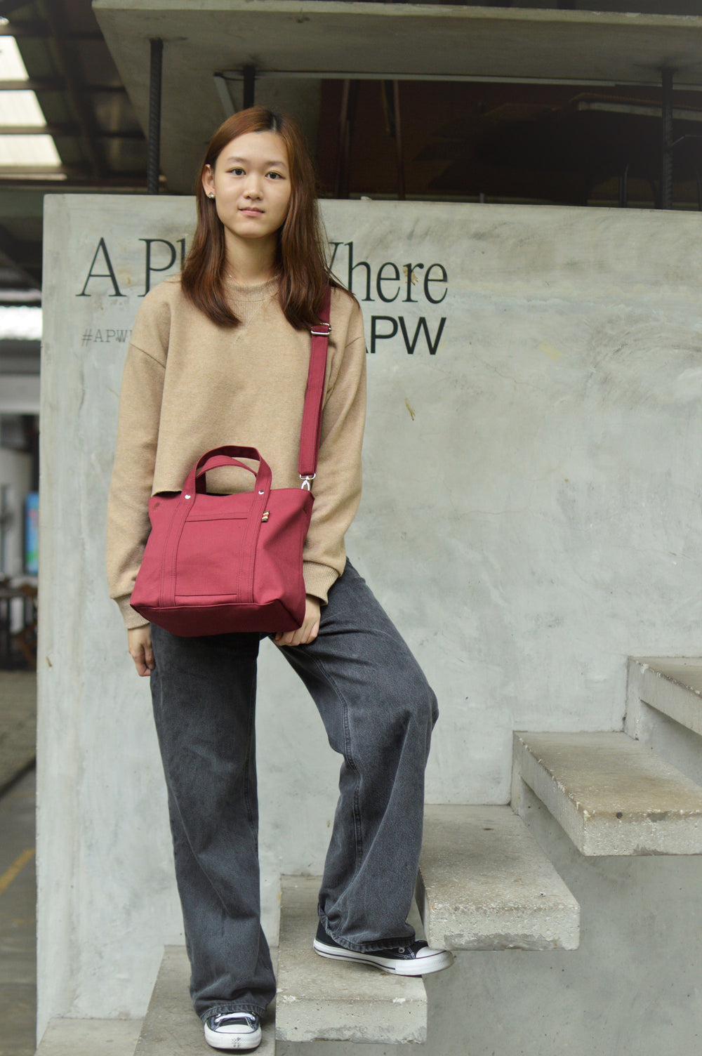Tokyo Tote 204 Rose Red | Tote & Crossbody Bag