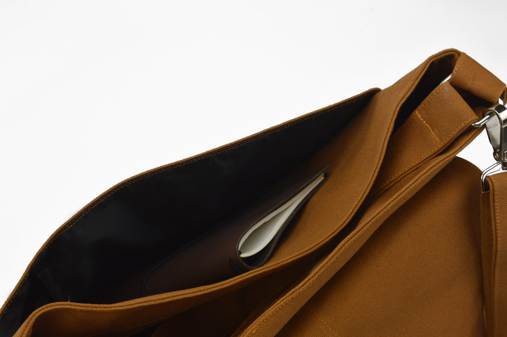 crossbody canvas diaper bag