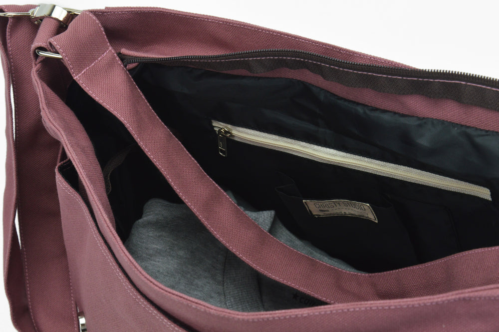 crossbody canvas diaper bag