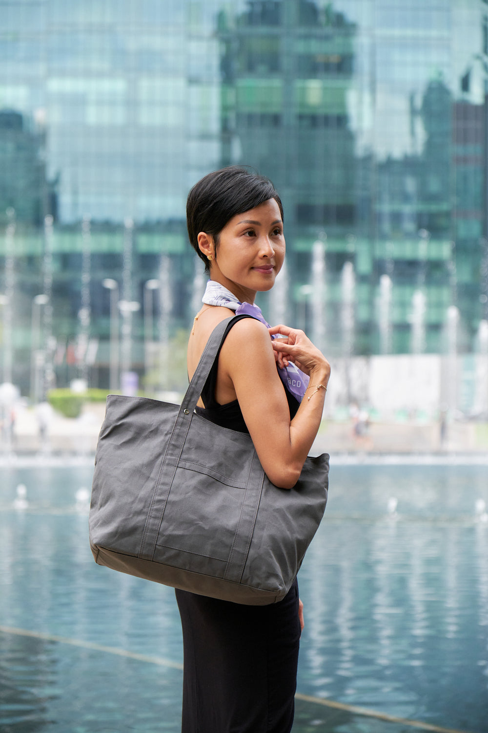 Tokyo Tote 203 Charcoal Gray | Tote & Shoulder Bag