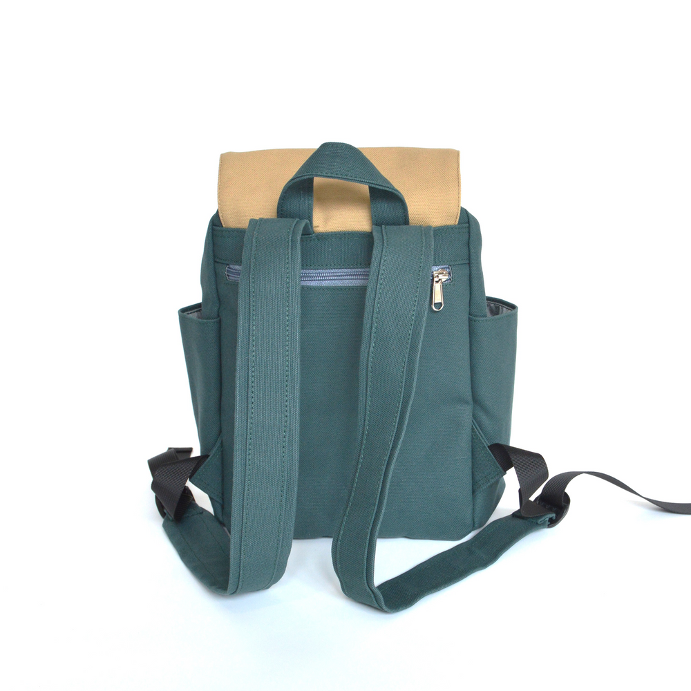 Alexis 309 Christmas Green & Light Khaki | Small Backpack