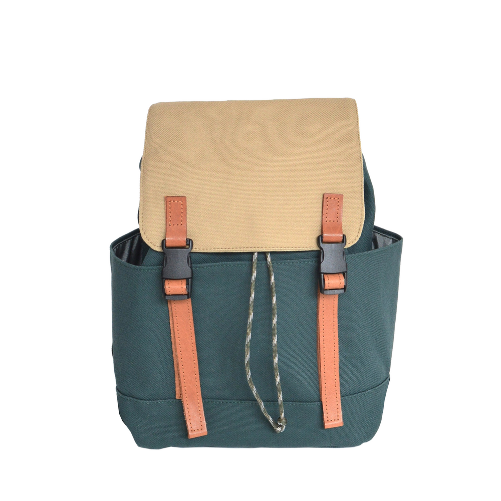 Alexis 309 Christmas Green & Light Khaki | Small Backpack