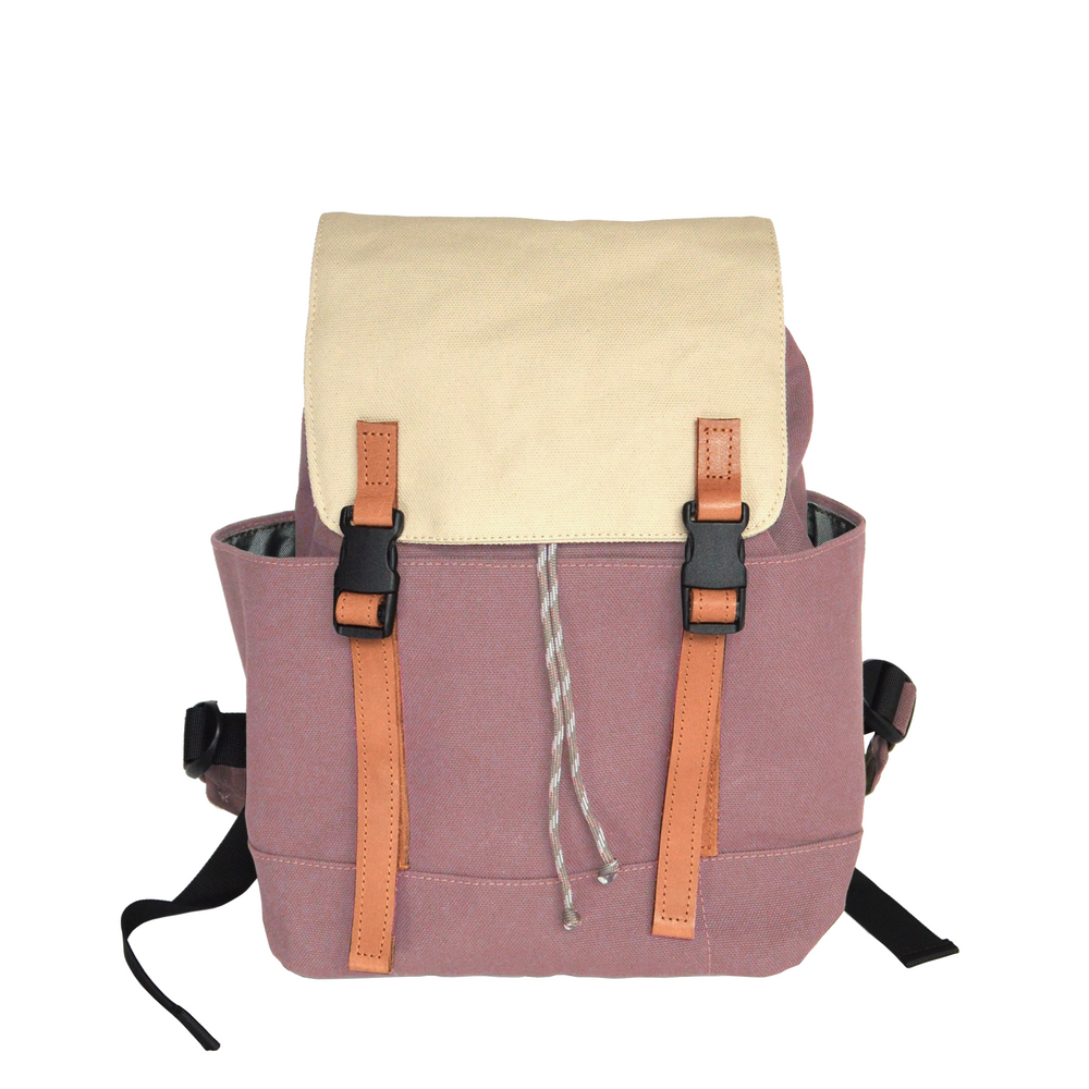 Alexis 309 Rust Pink & Cream | Small Backpack