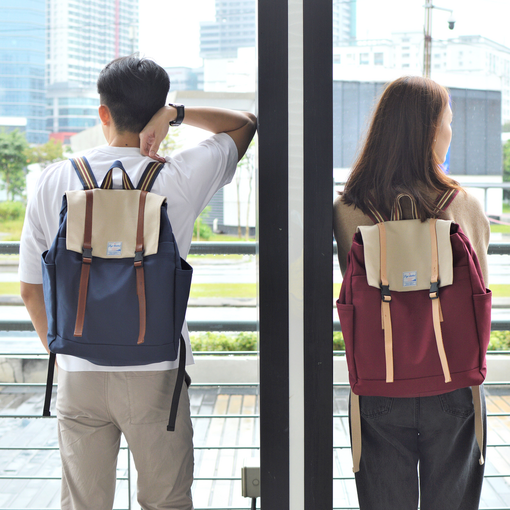 Carter 308 Navy & Cream | Backpack