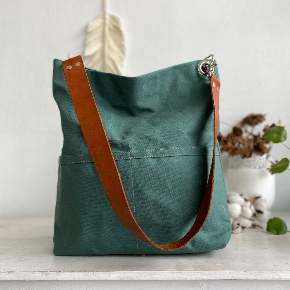 Mila 201 Amsterdam Green | Hobo Tote Bag
