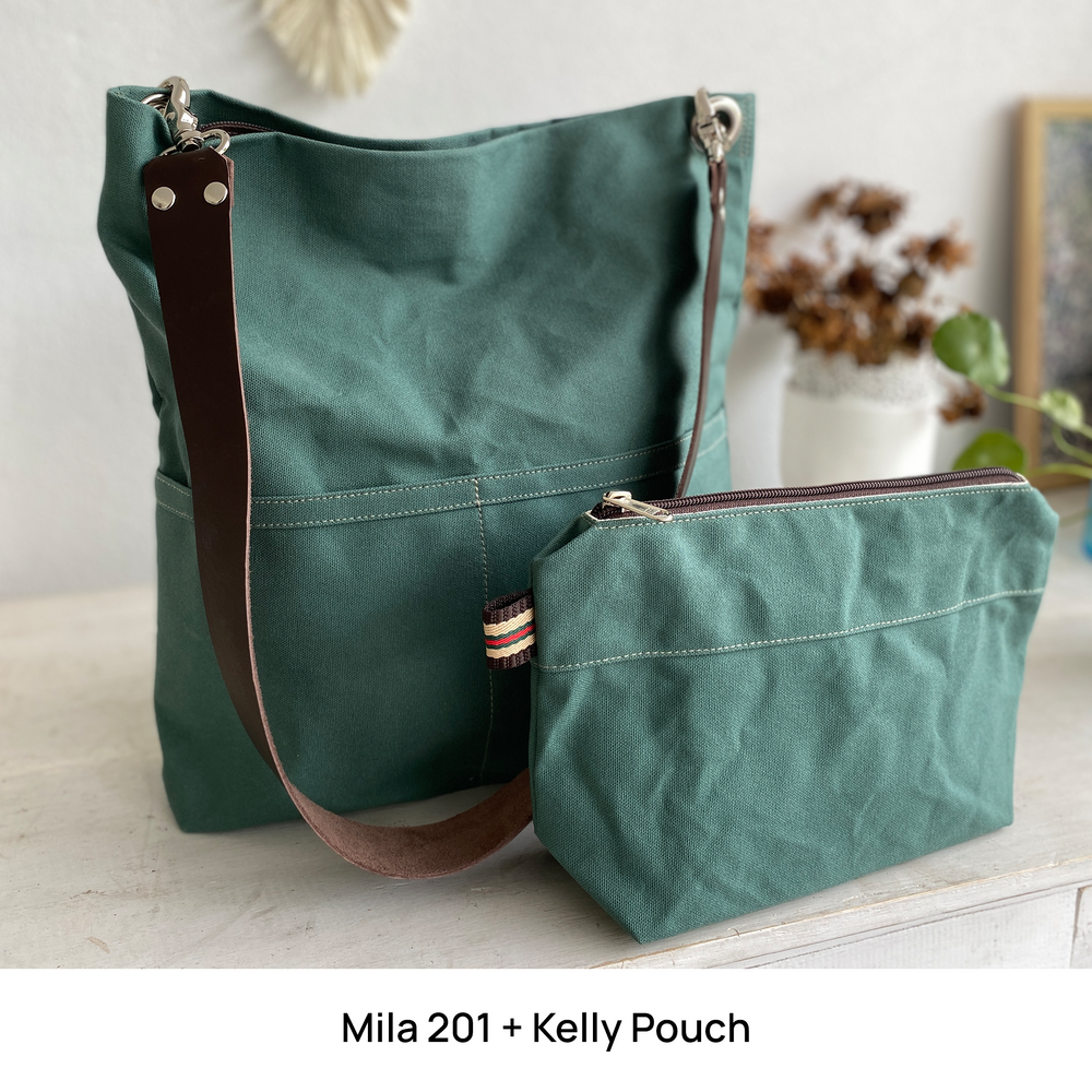 Mila 201 Amsterdam Green | Hobo Tote Bag