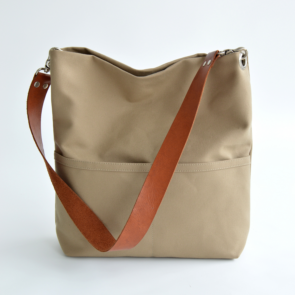 Mila 201 Khaki | Hobo Tote Bag