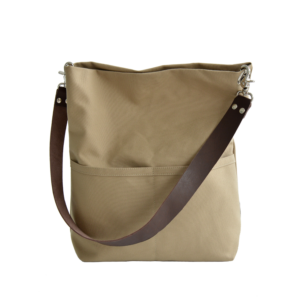 Mila 201 Khaki | Hobo Tote Bag