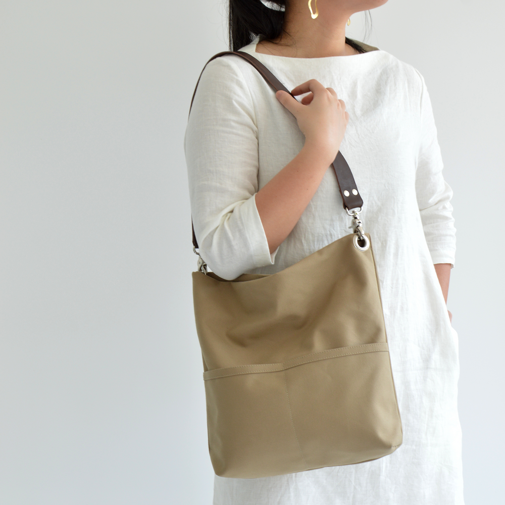 Mila 201 Khaki | Hobo Tote Bag