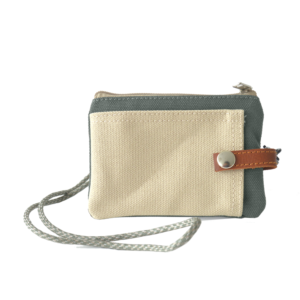 Two Tone Card Pouch | Morandi Green