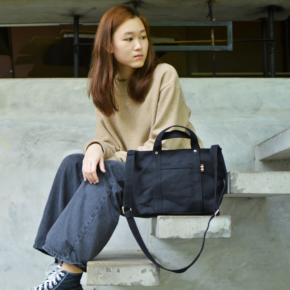 Tokyo Tote 204 Black | Small Tote & Crossbody Bag