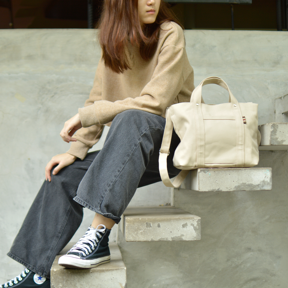 Tokyo Tote 204 Cream | Small Tote & Crossbody Bag