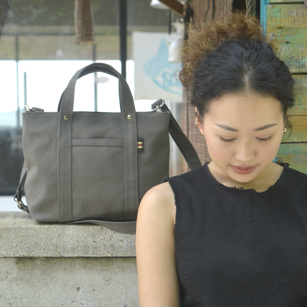 Tokyo Tote 204 Gray | Small Tote & Crossbody Bag