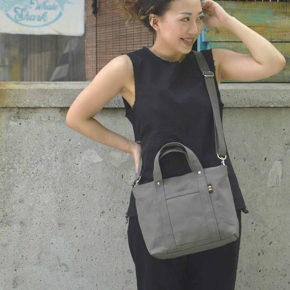 Tokyo Tote 204 Gray | Small Tote & Crossbody Bag