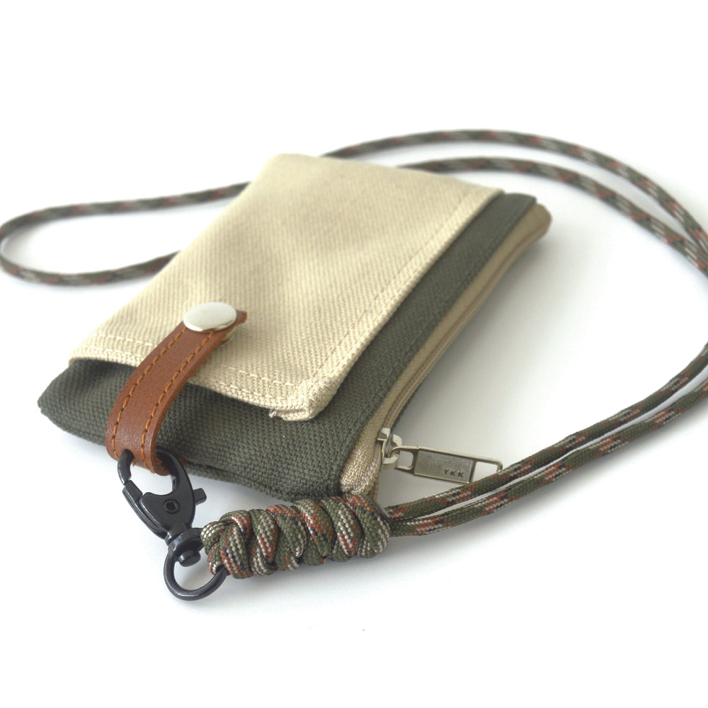 Two Tone Card Pouch | Army Green