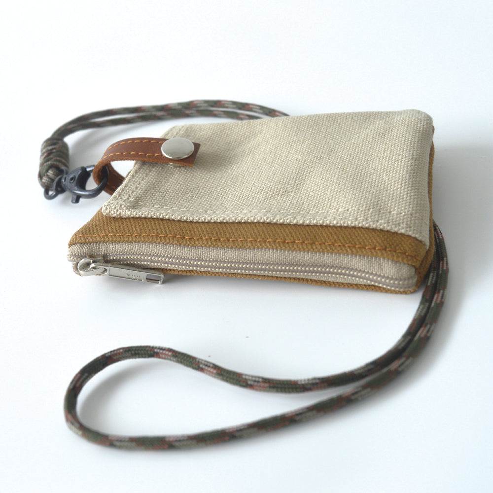 Two Tone Card Pouch | Cognac