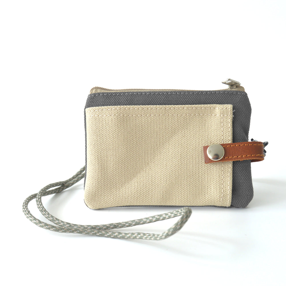 Two Tone Card Pouch | Gray