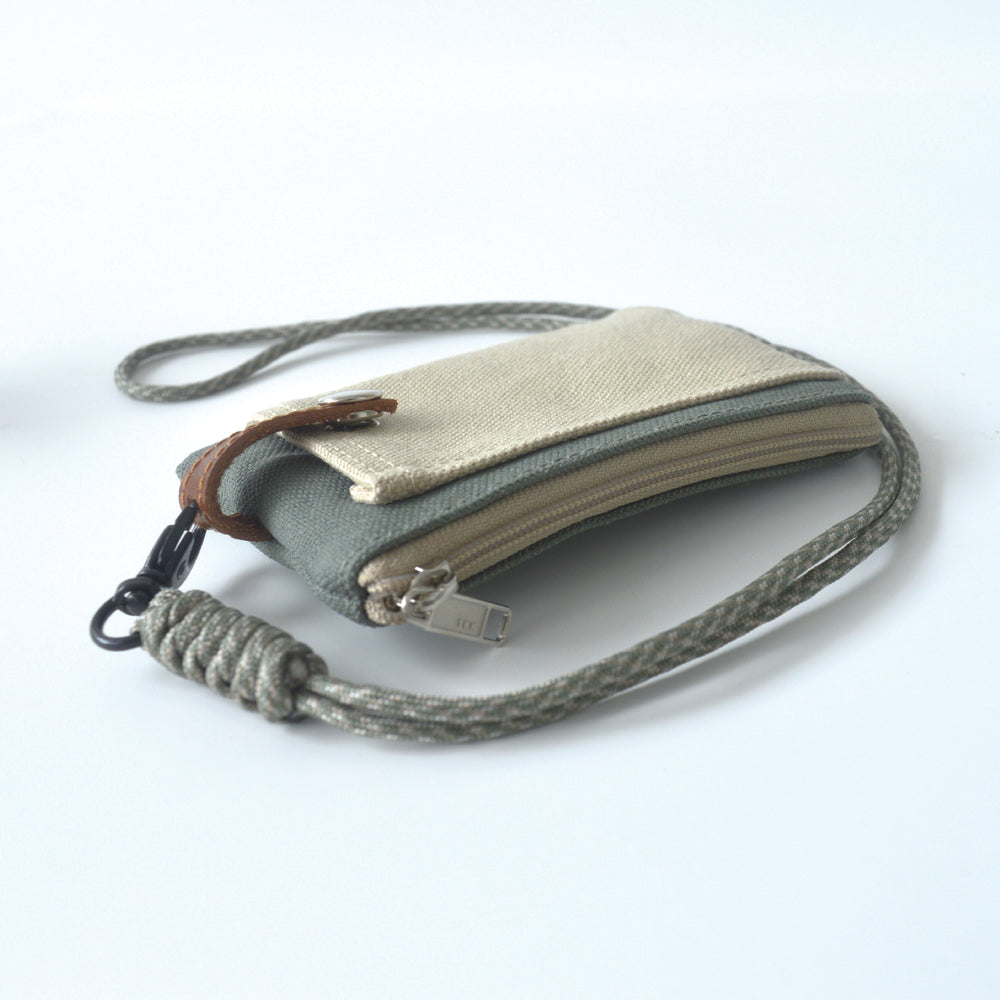 Two Tone Card Pouch | Morandi Green