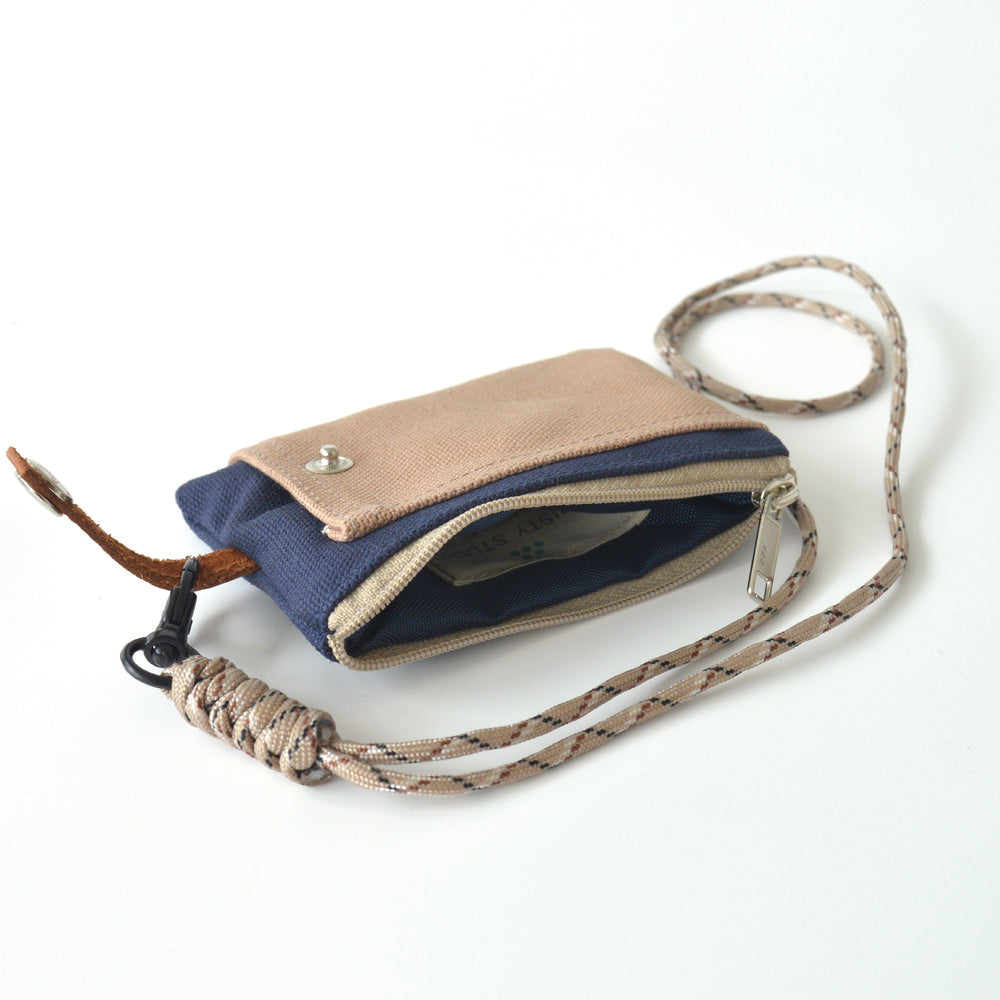 Two Tone Card Pouch | Rose Gold & Navy