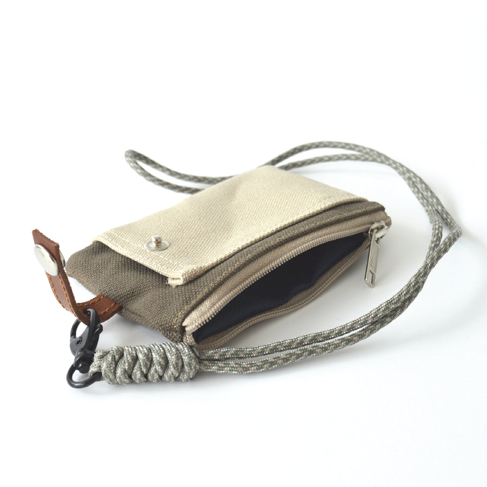 Two Tone Card Pouch | Taupe Brown