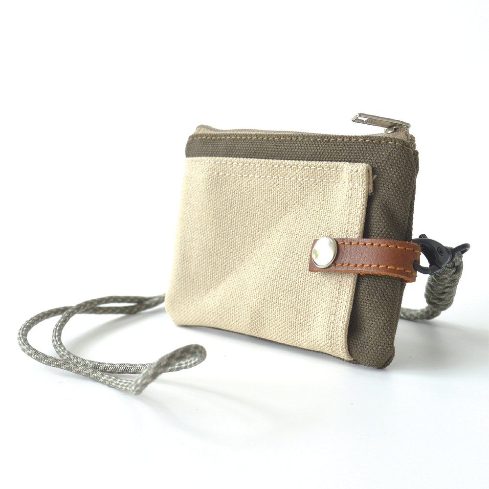 Two Tone Card Pouch | Taupe Brown